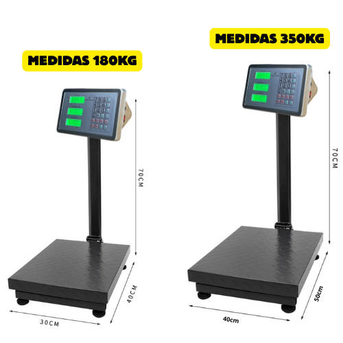 Balança de Plataforma 180KG Com Mastro - Imagem 2