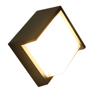 Arandela Quadrada + Chip LED 9w