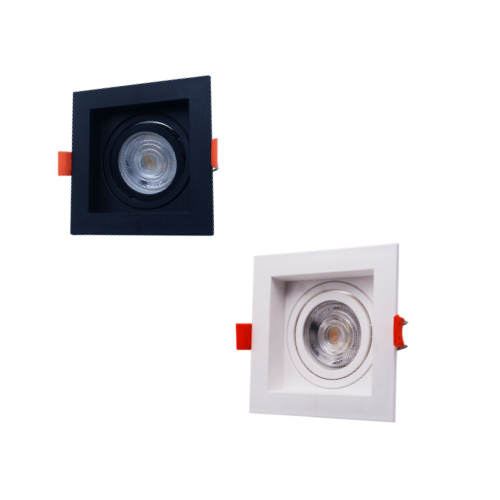 Spot LED Quadrado com Lâmpada GU10